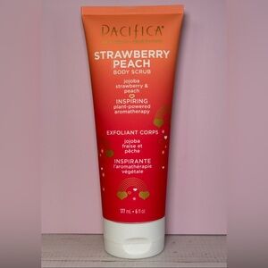 Pacifica strawberry peach body scrub 6 fl oz NEW